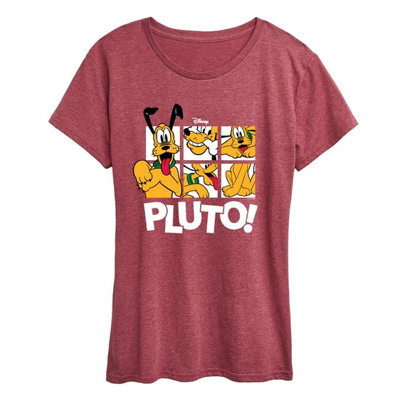 Disney - Pluto Grid - Women's Short Sleeve Graphic T-Shirt