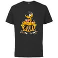 thumbnail image 1 of Disney Pluto Happy Halloween Spooky Cauldron with Candy - Short Sleeve Cotton T-Shirt for Adults - Customized-Black, 1 of 5
