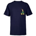 thumbnail image 1 of Disney Pluto Holiday Christmas Tree Costume Corner Art - Short Sleeve T-Shirt for Kids - Customized-Navy, 1 of 5
