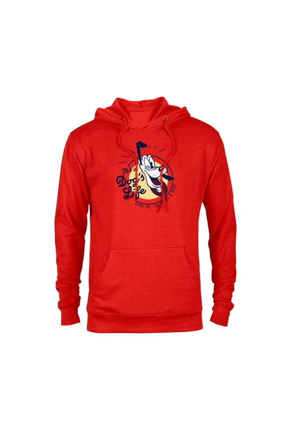 Pluto It’s a Dog’s Life Retro Vintage - Pullover Hoodie for Adults - Customized-Red