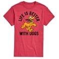thumbnail image 1 of Disney - Pluto Life Is Better With Dogs - Men's Short Sleeve Graphic T-Shirt, 1 of 5