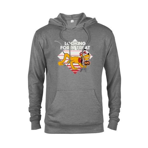 Disney Pluto Looking for a Treat Jack-O'-Lantern Halloween - Pullover Hoodie for Adults - Customized-Graphite Heather