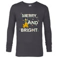 thumbnail image 1 of Disney Pluto Merry and Bright Christmas Holiday - Long Sleeve T-Shirt for Men - Customized-Charcoal Heather, 1 of 5