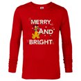 thumbnail image 1 of Disney Pluto Merry and Bright Christmas Holiday - Long Sleeve T-Shirt for Men - Customized-New Red, 1 of 5