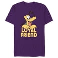 thumbnail image 1 of Disney Pluto Mickey Mouse’s Dog Pal Loyal Friend - Short Sleeve Blended T-Shirt for Adults - Customized-Purple, 1 of 5