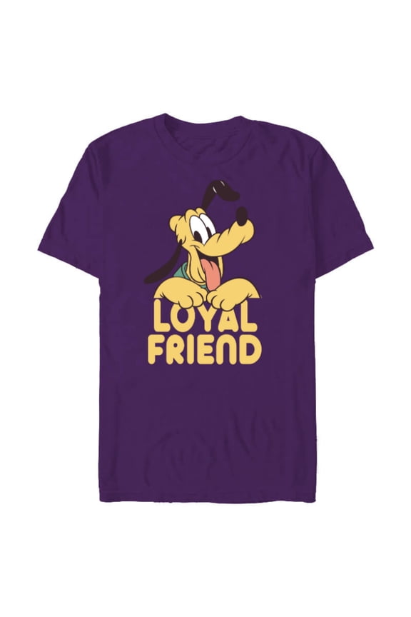 Pluto Mickey Mouse’s Dog Pal Loyal Friend - Short Sleeve Blended T-Shirt for Adults - Customized-Purple