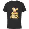 thumbnail image 1 of Disney Pluto Mickey Mouse’s Dog Pal Loyal Friend - Short Sleeve Cotton T-Shirt for Adults - Customized-Black, 1 of 5