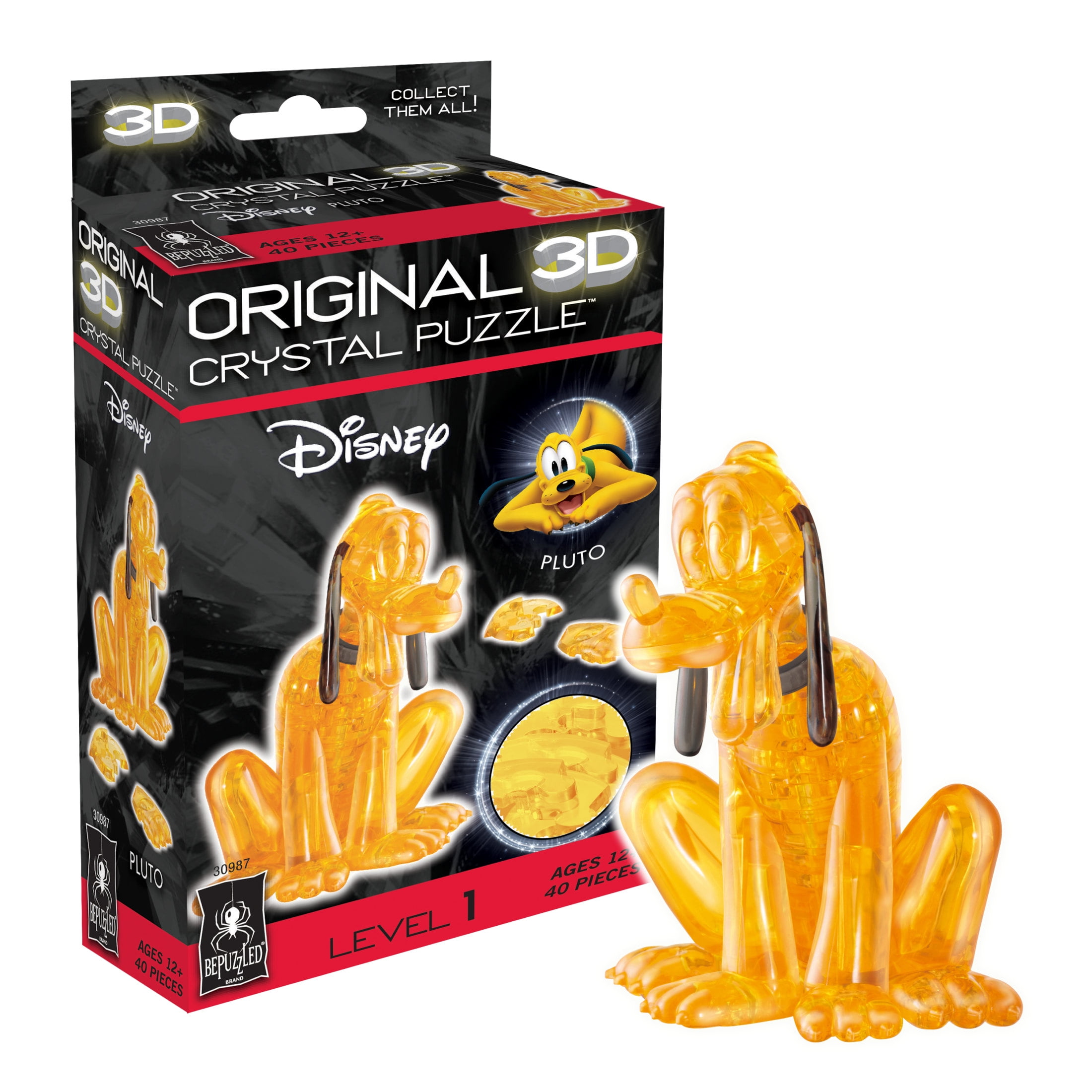 Disney Pluto Original 3D Crystal Puzzle from BePuzzled, Ages 12