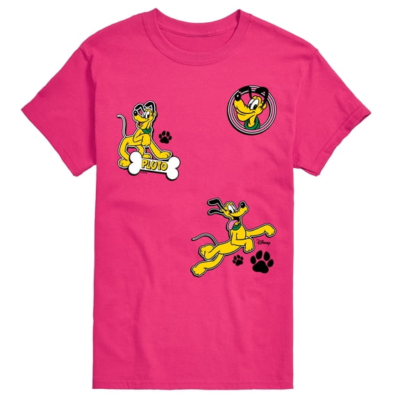 Disney - Pluto Paw Prints And Bone - Men's Short Sleeve Graphic T-Shirt