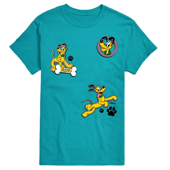 Disney - Pluto Paw Prints And Bone - Men's Short Sleeve Graphic T-Shirt