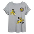 thumbnail image 1 of Disney - Pluto Paw Prints And Bone - Womens Oversized Graphic T-Shirt, 1 of 4