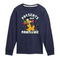 thumbnail image 1 of Disney - Pluto Presents Are Pawsome Christmas - Toddler & Youth Long Sleeve Graphic T-Shirt, 1 of 5