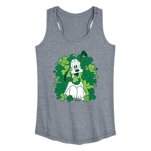 Disney - Pluto Shamrocks - Women's Racerback Graphic Tank