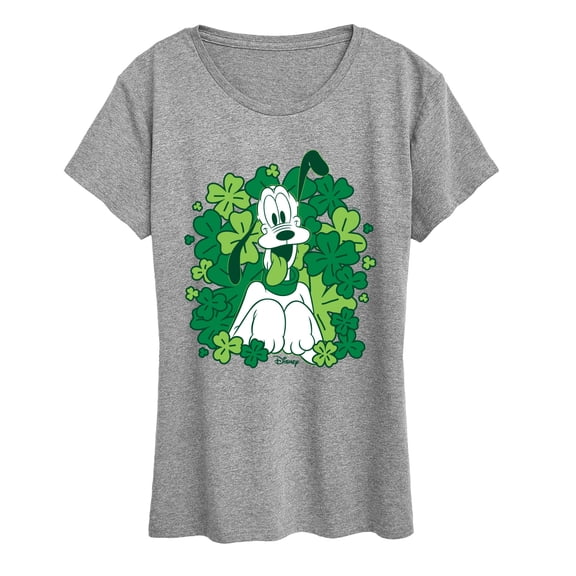 Disney - Pluto Shamrocks - Women's Short Sleeve Graphic T-Shirt