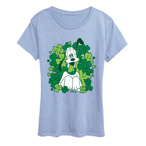 Disney - Pluto Shamrocks - Women's Short Sleeve Graphic T-Shirt
