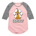 thumbnail image 1 of Disney - Pluto Snacks? - Toddler & Youth Girls Raglan Graphic T-Shirt, 1 of 4