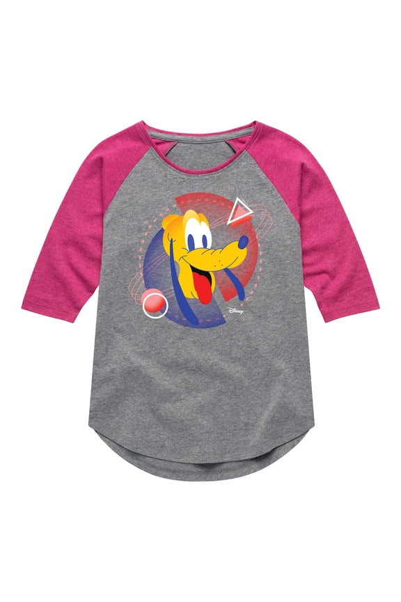 - Pluto - Toddler & Youth Girls Raglan Graphic T-Shirt