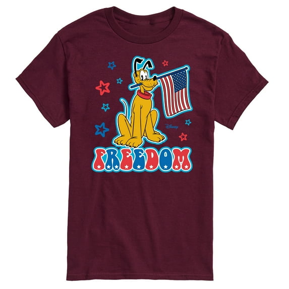 Disney - Pluto USA Flag - Men's Short Sleeve Graphic T-Shirt