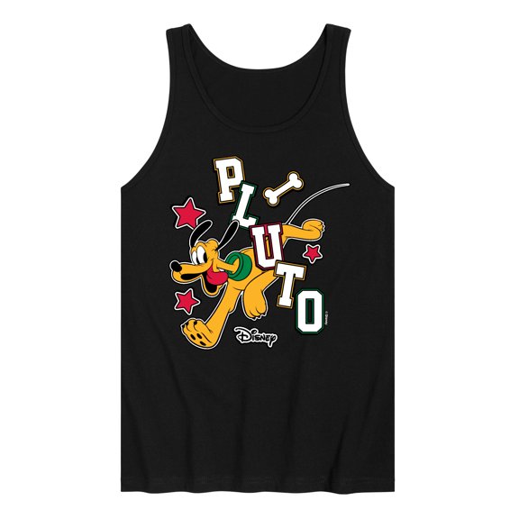 Disney - Pluto Varsity - Men's Sleeveless Graphic Tank Top