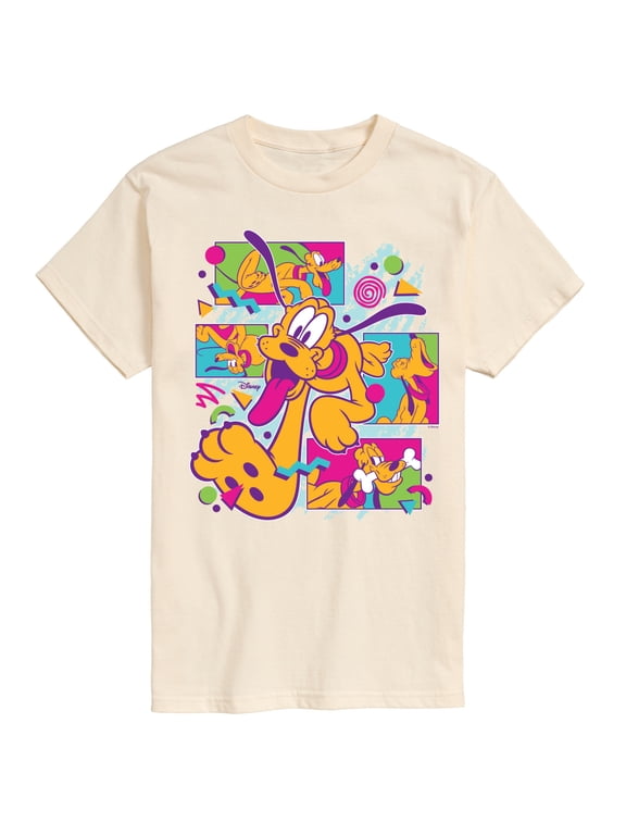 - Pluto Vintage Men's Short Sleeve Graphic T-Shirt