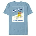 thumbnail image 1 of Disney Pluto Winter Holiday Sled Sledding Holiday AaaWooshhh - Short Sleeve Blended T-Shirt for Adults - Customized-Ocean Blue, 1 of 5