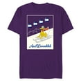 thumbnail image 1 of Disney Pluto Winter Holiday Sled Sledding Holiday AaaWooshhh - Short Sleeve Blended T-Shirt for Adults - Customized-Purple, 1 of 5