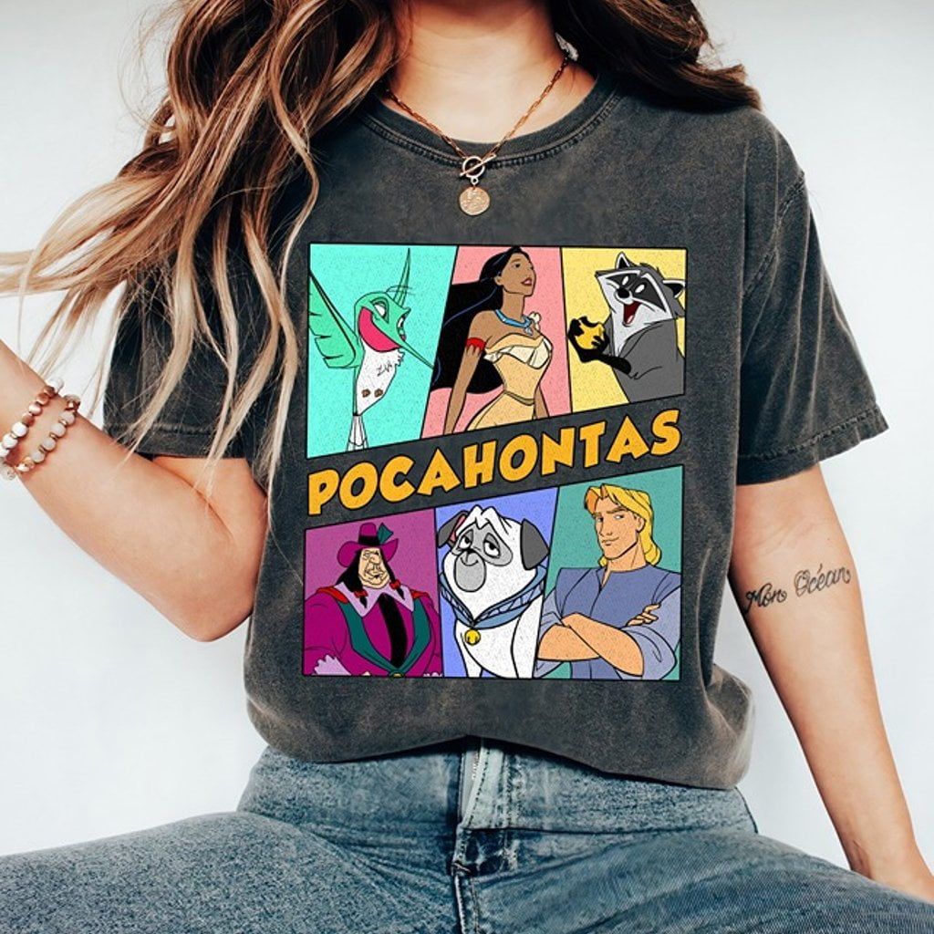 disney-pocahontas-characters-90s-tshirt-pocahontas-meeko-flit-shirt-tee