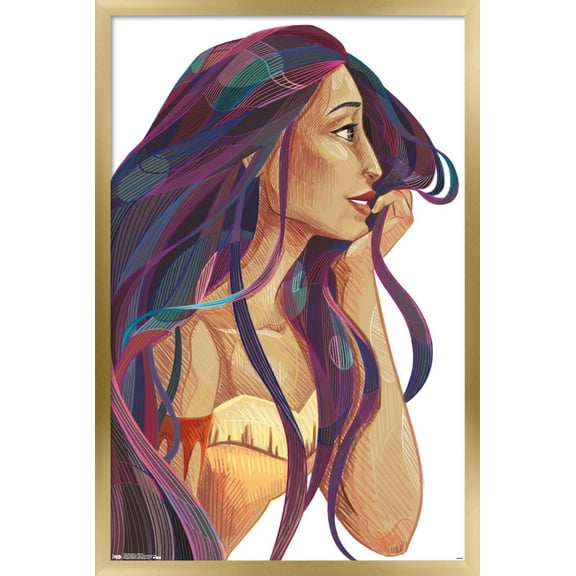 Disney Pocahontas - Stylized Wall Poster, 14.725" x 22.375" Framed