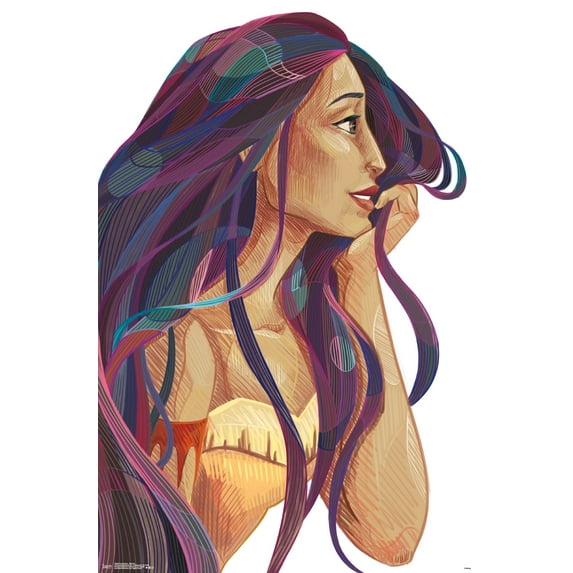 Disney Pocahontas - Stylized Wall Poster, 22.375" x 34"