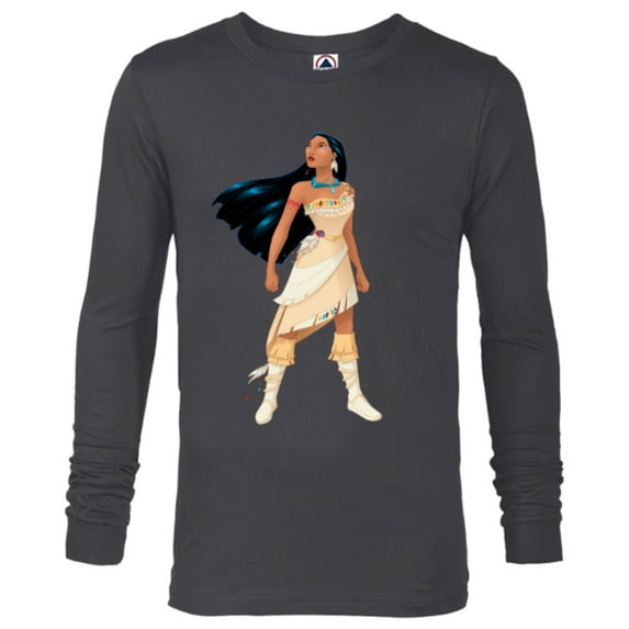 Disney Pocahontas T-Shirt - Long Sleeve T-Shirt for Men - Customized-Charcoal Heather