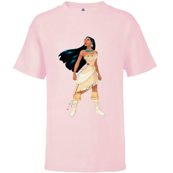 Disney Pocahontas T-Shirt - Short Sleeve T-Shirt for Kids - Customized-Soft Pink