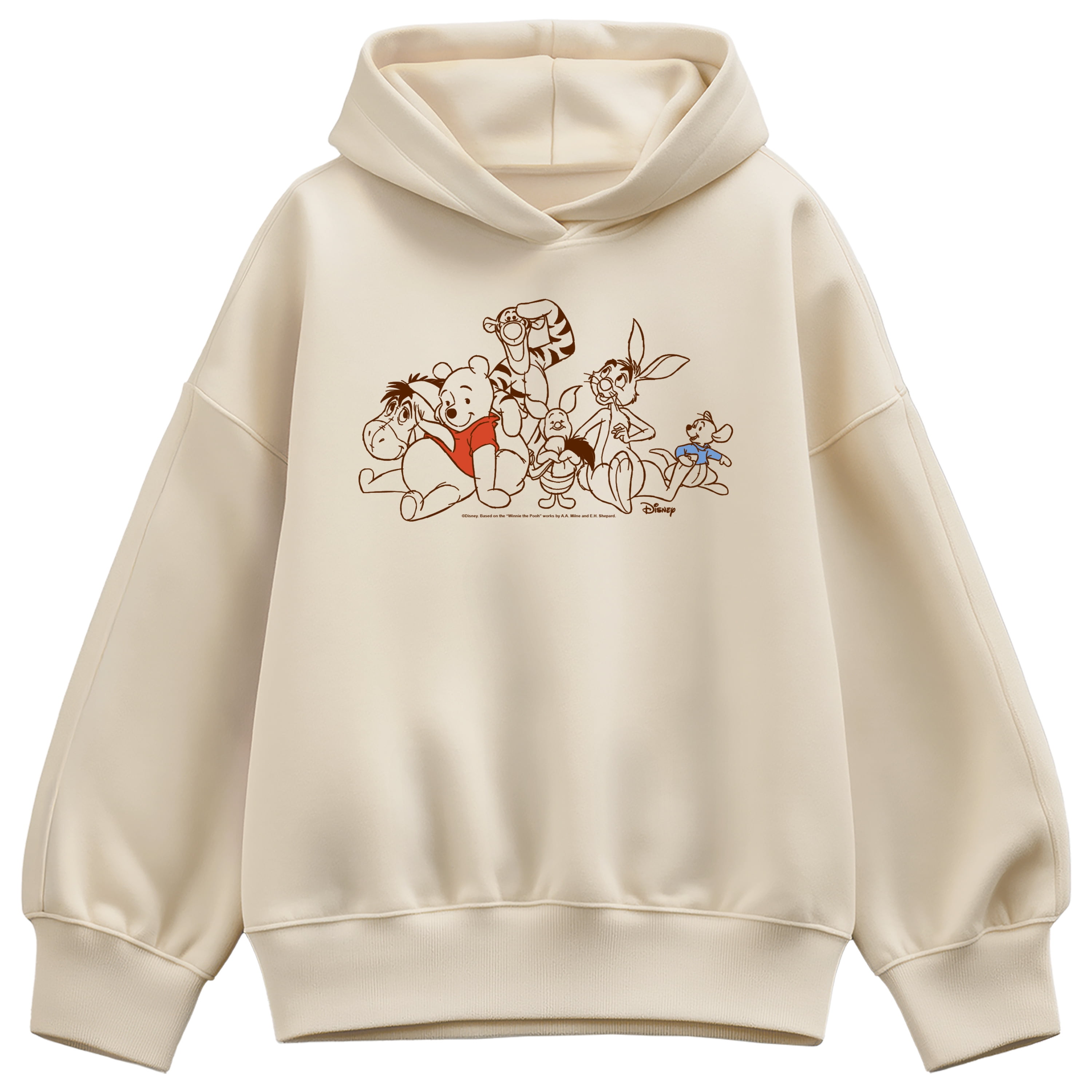 Pooh☆様 Disney - Pooh And Friends - Ladies Oversized Fleece Hoodie