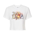 thumbnail image 1 of Disney - Pooh And Group Watercolor - Juniors Cropped Cotton Blend T-Shirt, 1 of 4