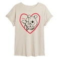 thumbnail image 1 of Disney - Pooh And Piglet Heart - Women's Oversized T-Shirt, 1 of 4