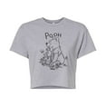 thumbnail image 1 of Disney - Pooh And Piglet - Juniors Cropped Cotton Blend T-Shirt, 1 of 4