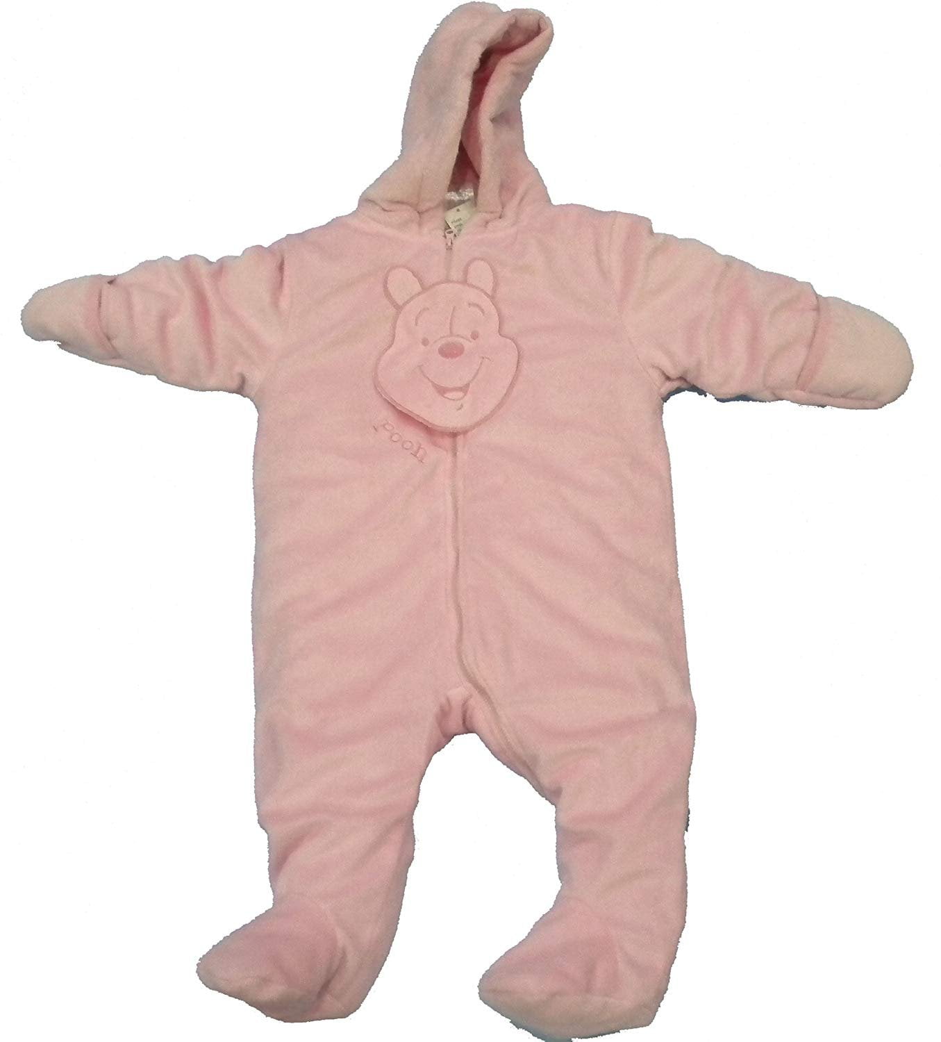 Disney Pooh Baby-Girls Infant MIcrofleece Bunting Size 24Mos Pink