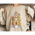 thumbnail image 1 of Disney Pooh Bear Sweatshirt, Retro Winnie The Pooh And Friends, Sport Grey Color, Size 2XL, 1 of 5
