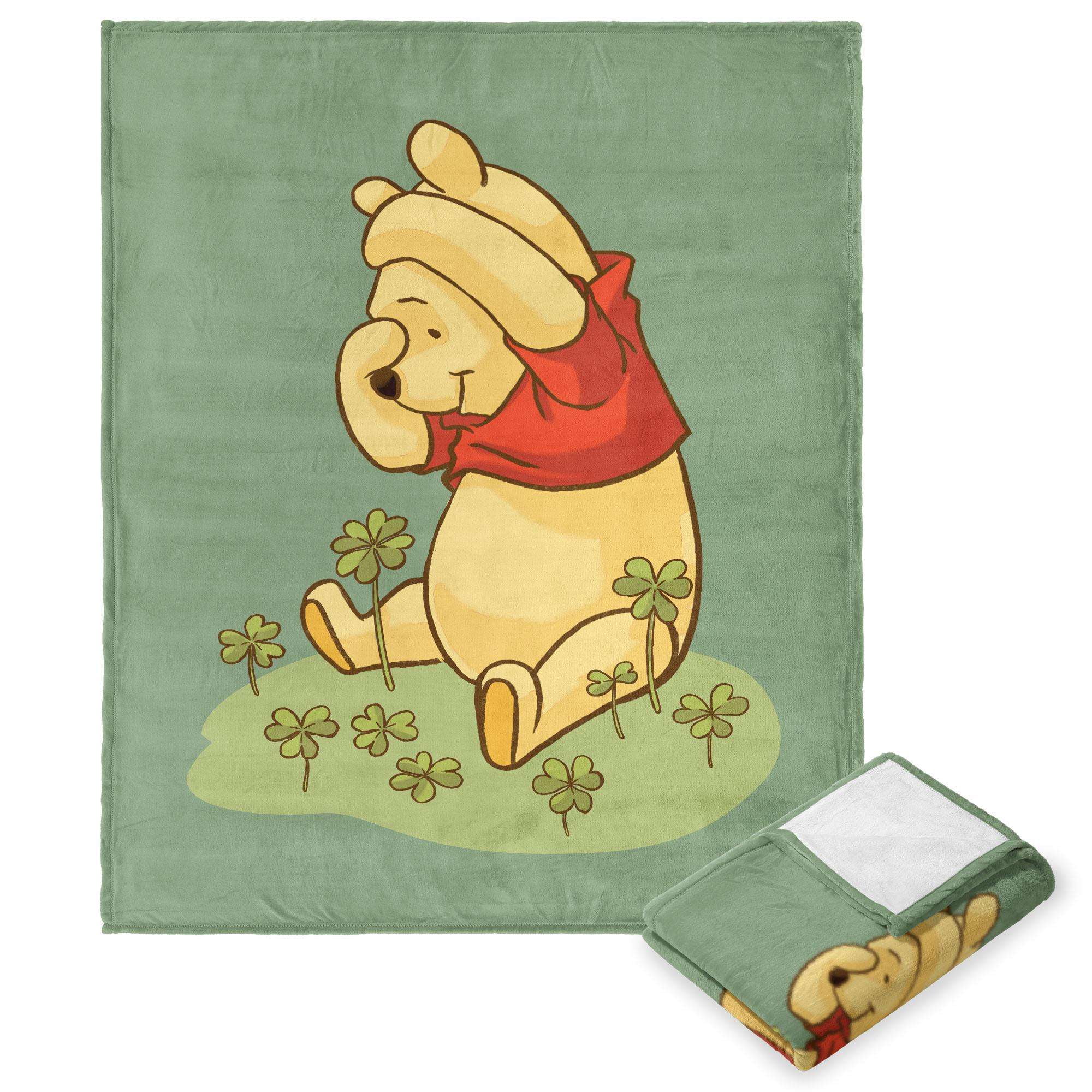 Disney Pooh Lucky Bear Kids Silk Touch Throw Blanket