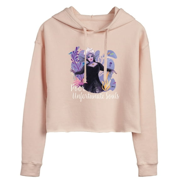 Disney - Poor Unfortunate Soul - Juniors Cropped Pullover Hoodie