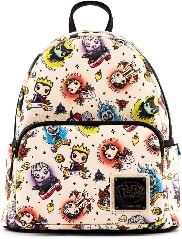 Disney Pop! by Loungefly Villains Tattoo Art Mini-Backpack