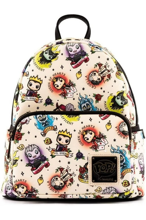Disney Pop! by Loungefly Villains Tattoo Art Mini-Backpack