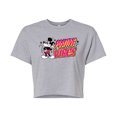 thumbnail image 1 of Disney - Positive Vibes  - Juniors Cropped Cotton Blend T-Shirt, 1 of 5