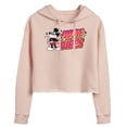 thumbnail image 1 of Disney - Positive Vibes  - Juniors Cropped Pullover Hoodie, 1 of 5