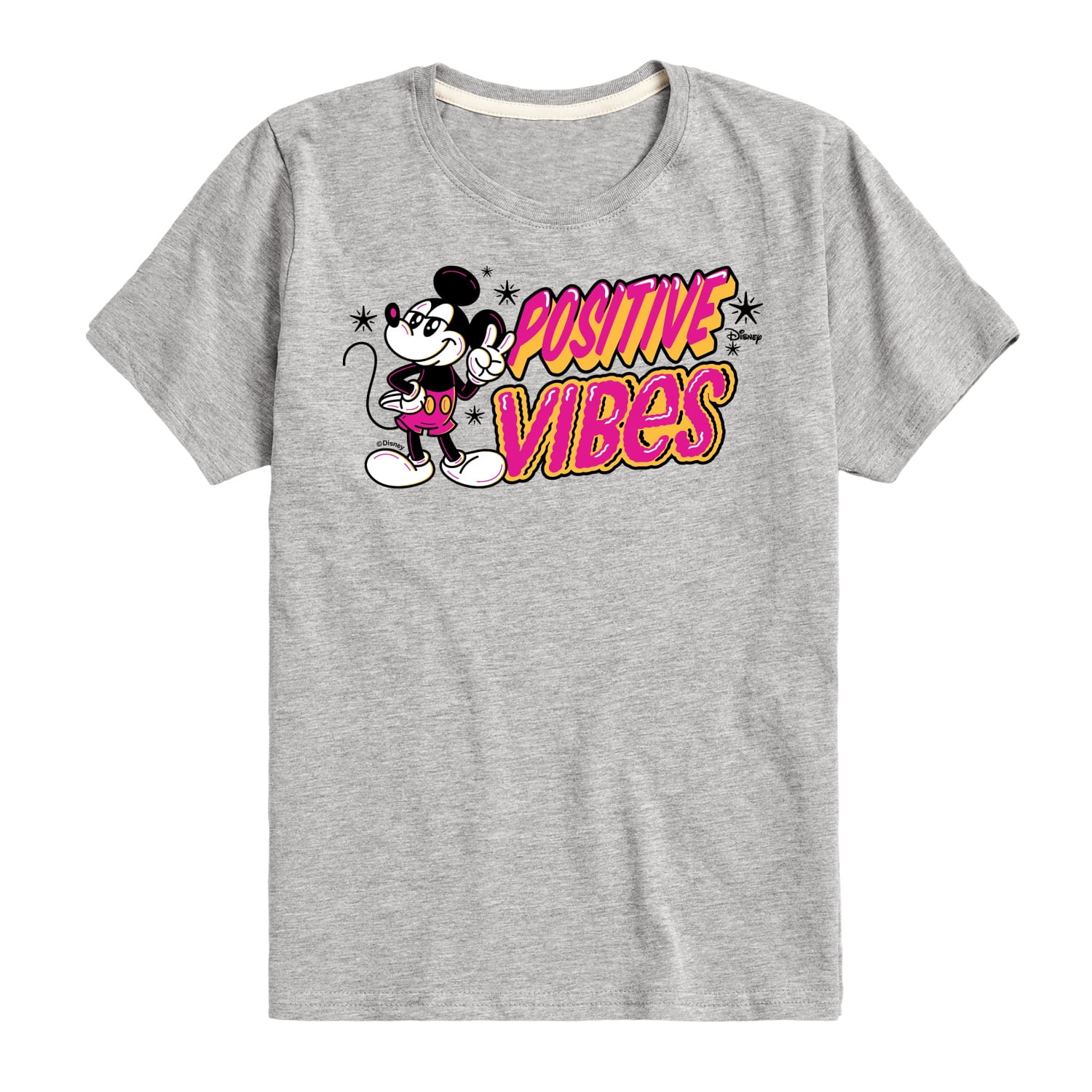 Disney - Positive Vibes - Toddler & Youth Short Sleeve Graphic T-Shirt ...