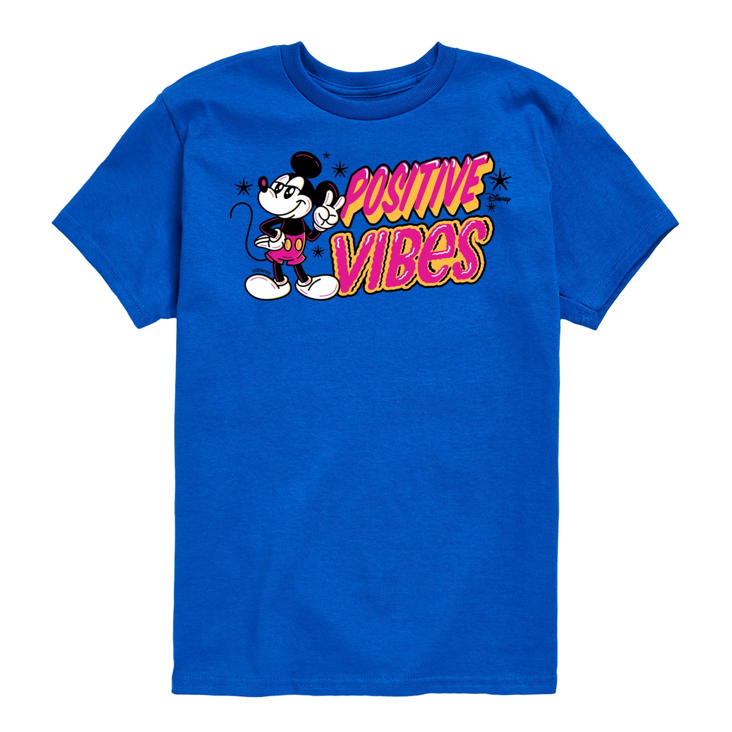 Disney - Positive Vibes - Toddler & Youth Short Sleeve Graphic T-Shirt ...