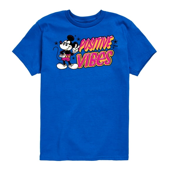 Disney - Positive Vibes - Toddler & Youth Short Sleeve Graphic T-Shirt