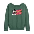 thumbnail image 1 of Disney - Positive Vibes - Women's Lightweight French Terry Long Sleeve Shirt, 1 of 5