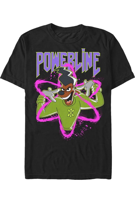 Disney Powerline Goofy Movie Stand Out Concert Tour Retro Nineties T-shirt