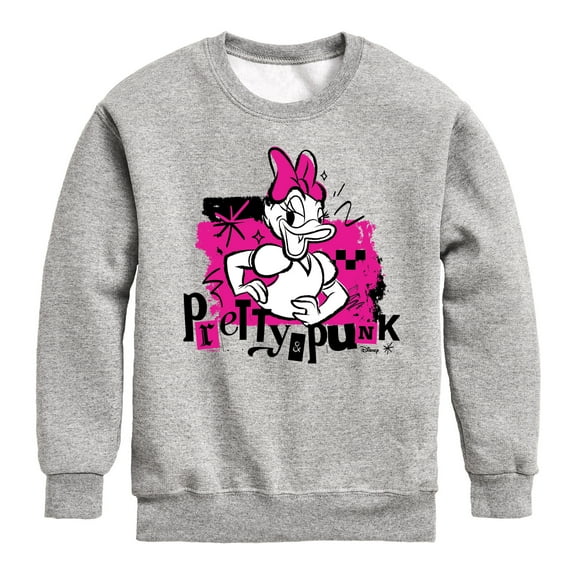 Disney - Pretty And Punk - Toddler & Youth Crewneck Fleece Sweatshirt
