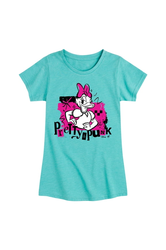 - Pretty And Punk - Toddler & Youth Girls Short Sleeve Graphic T-Shirt